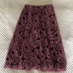 Valentino lace pink and black skirt size 38 US XS